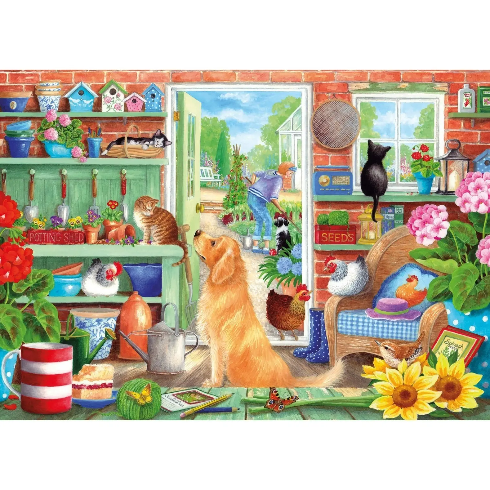 Gibsons - The Potting Bench - Jigsaw Puzzle 1000 Pieces