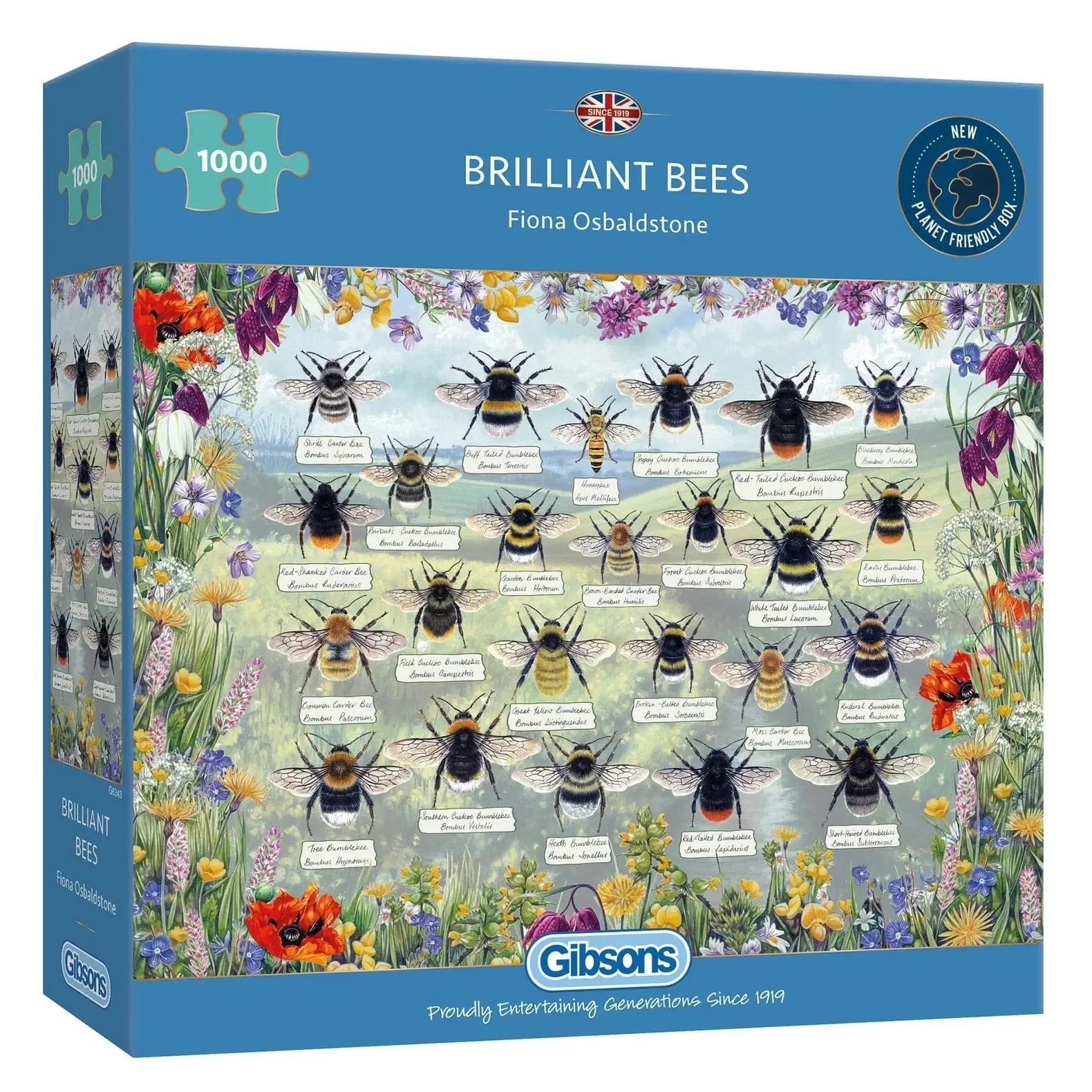 Gibsons - Brilliant Bees - Jigsaw Puzzle 1000 Pieces