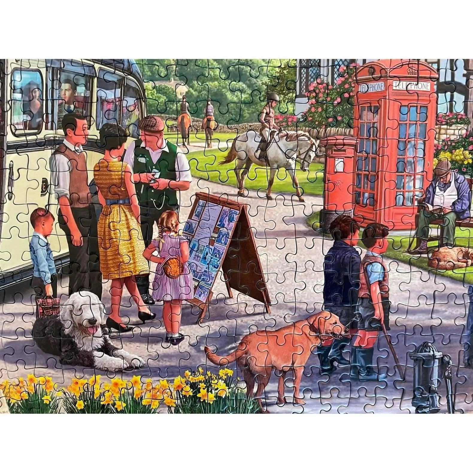 Gibsons - Boarding The Bus - Jigsaw Puzzle 1000 Pieces