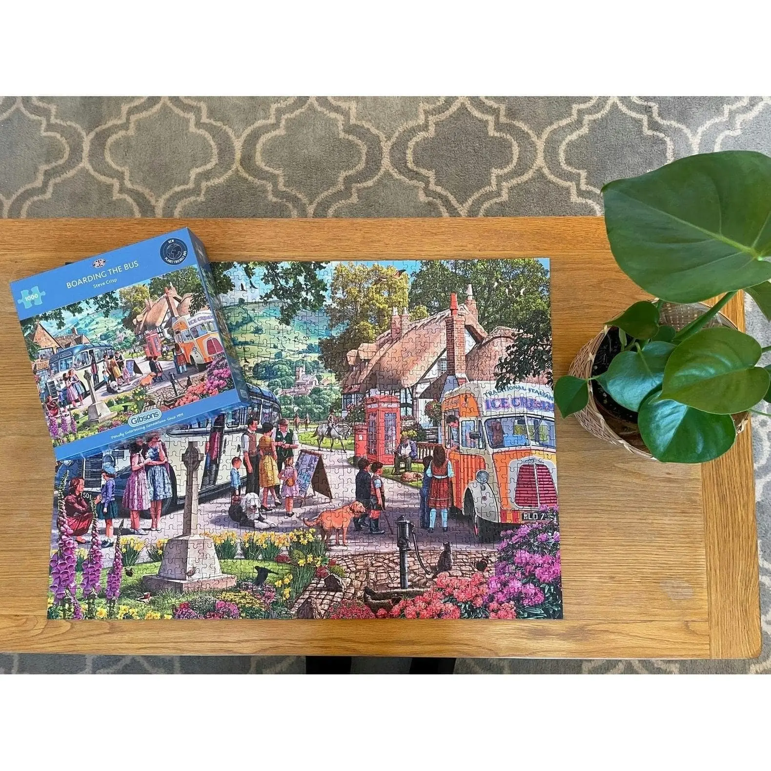 Gibsons - Boarding The Bus - Jigsaw Puzzle 1000 Pieces