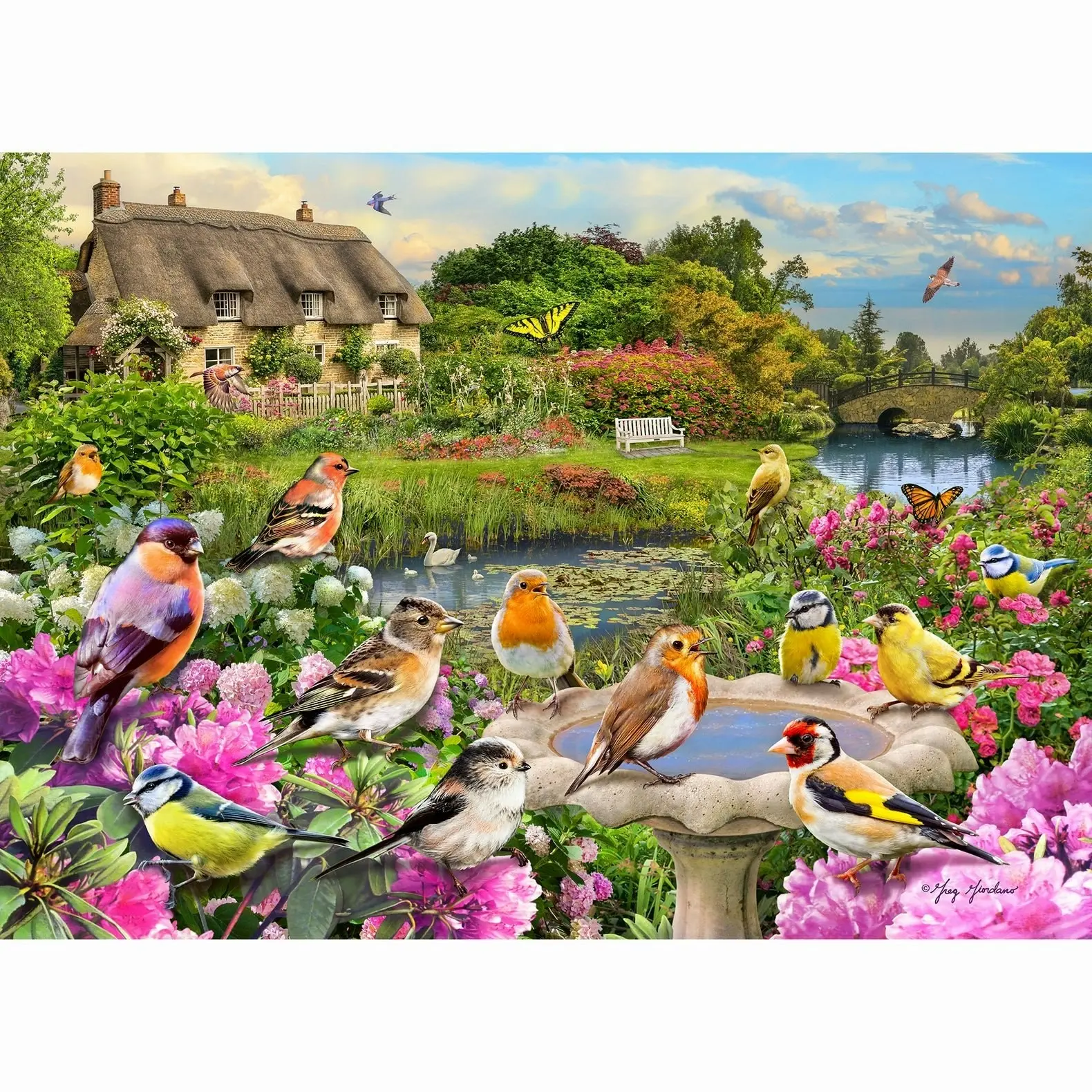 Gibsons - Birdsong By The Stream - Jigsaw Puzzle 1000 Pieces