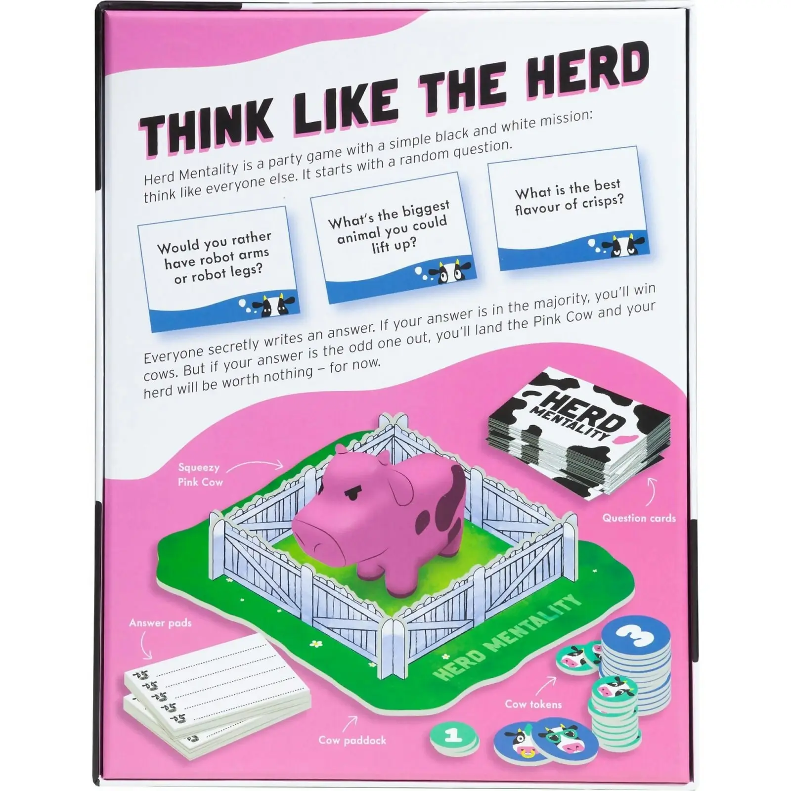 Herd Mentality Family Party Board Game By Big Potato