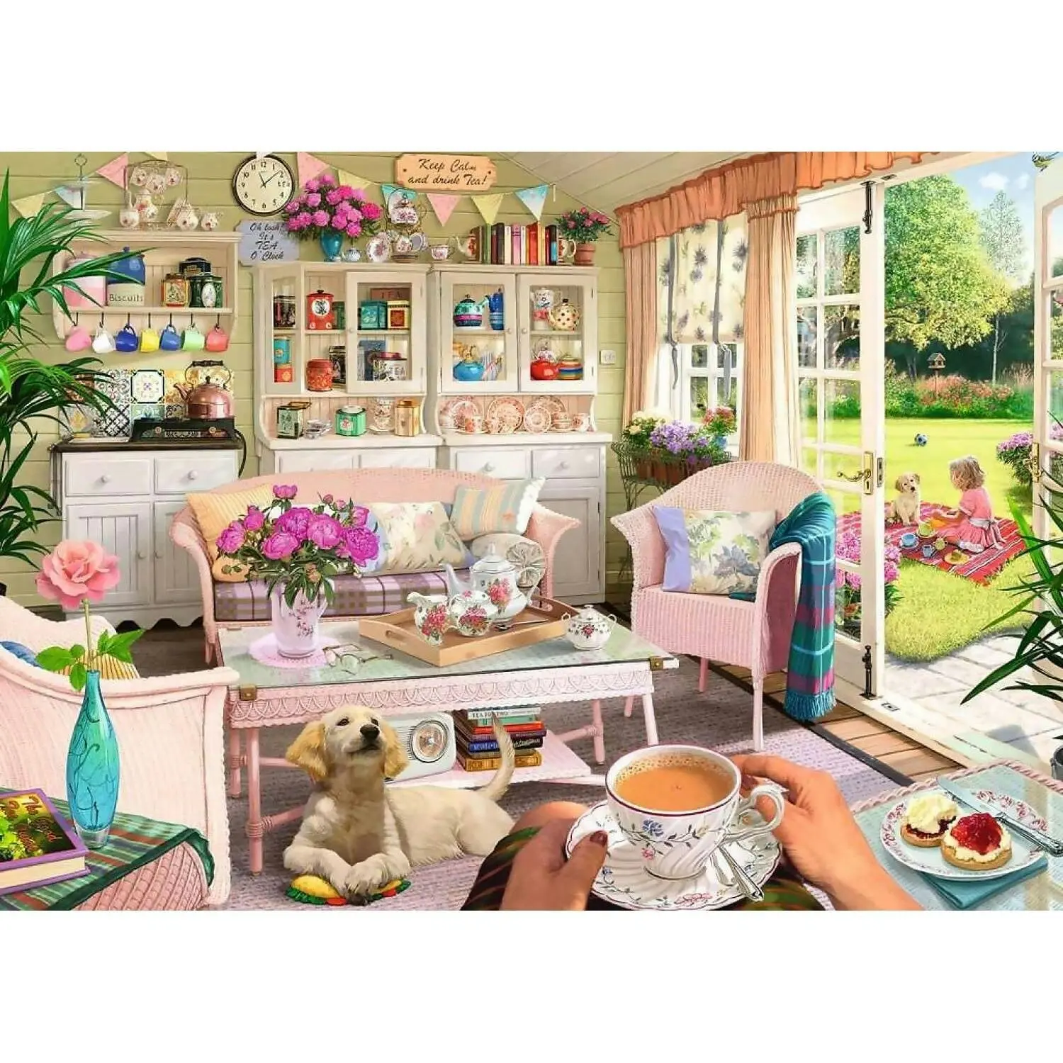 Ravensburger - The Tea House Jigsaw Puzzle 1000 Pieces