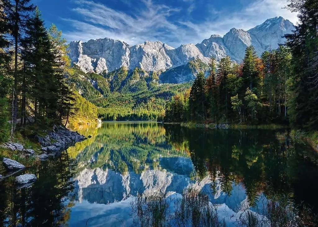 Ravensburger - Majestic Eibsee With Wetterstein Mountains Jigsaw Puzzle 1000 Pieces