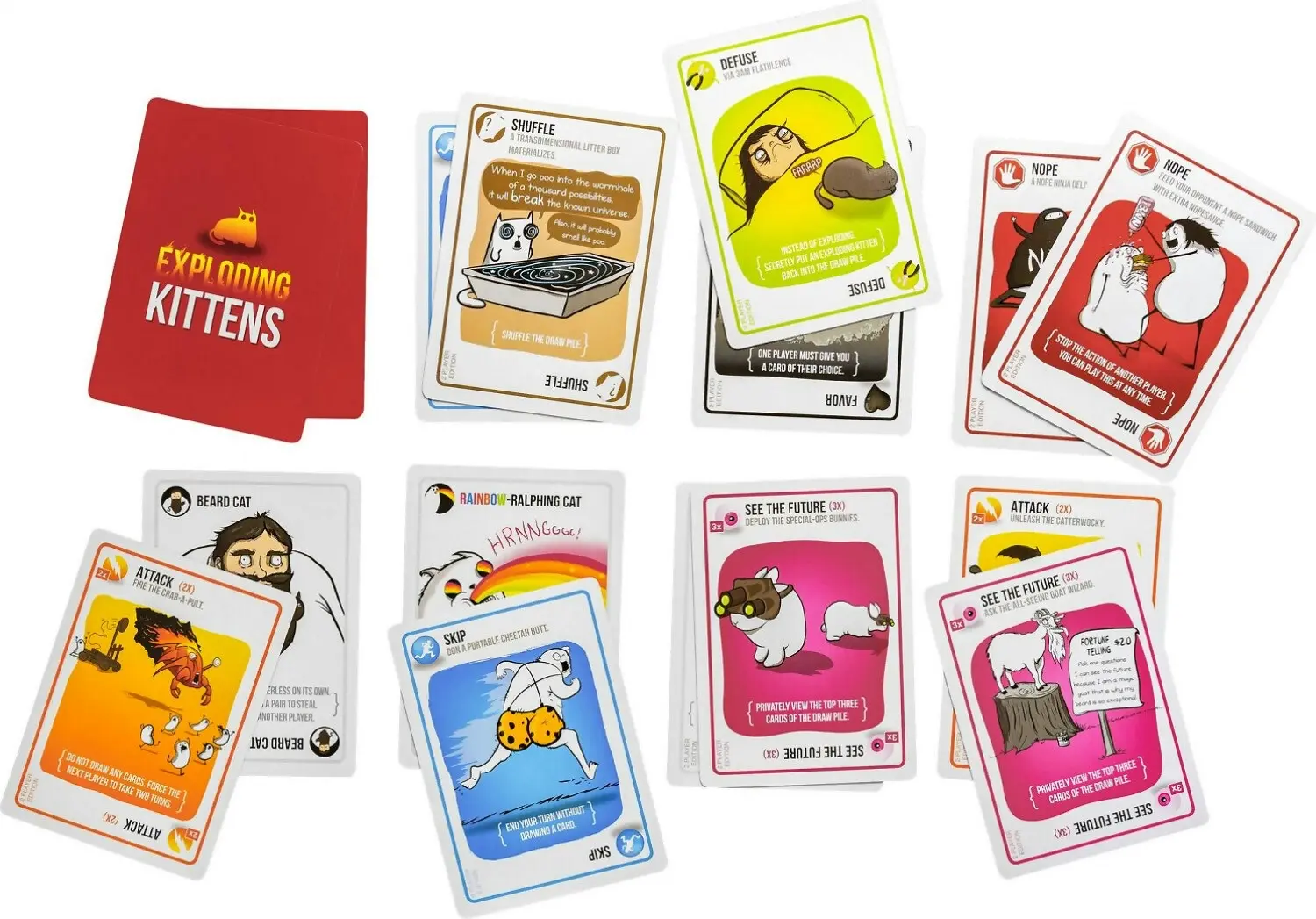 Exploding Kittens 2 Player Edition Card Game