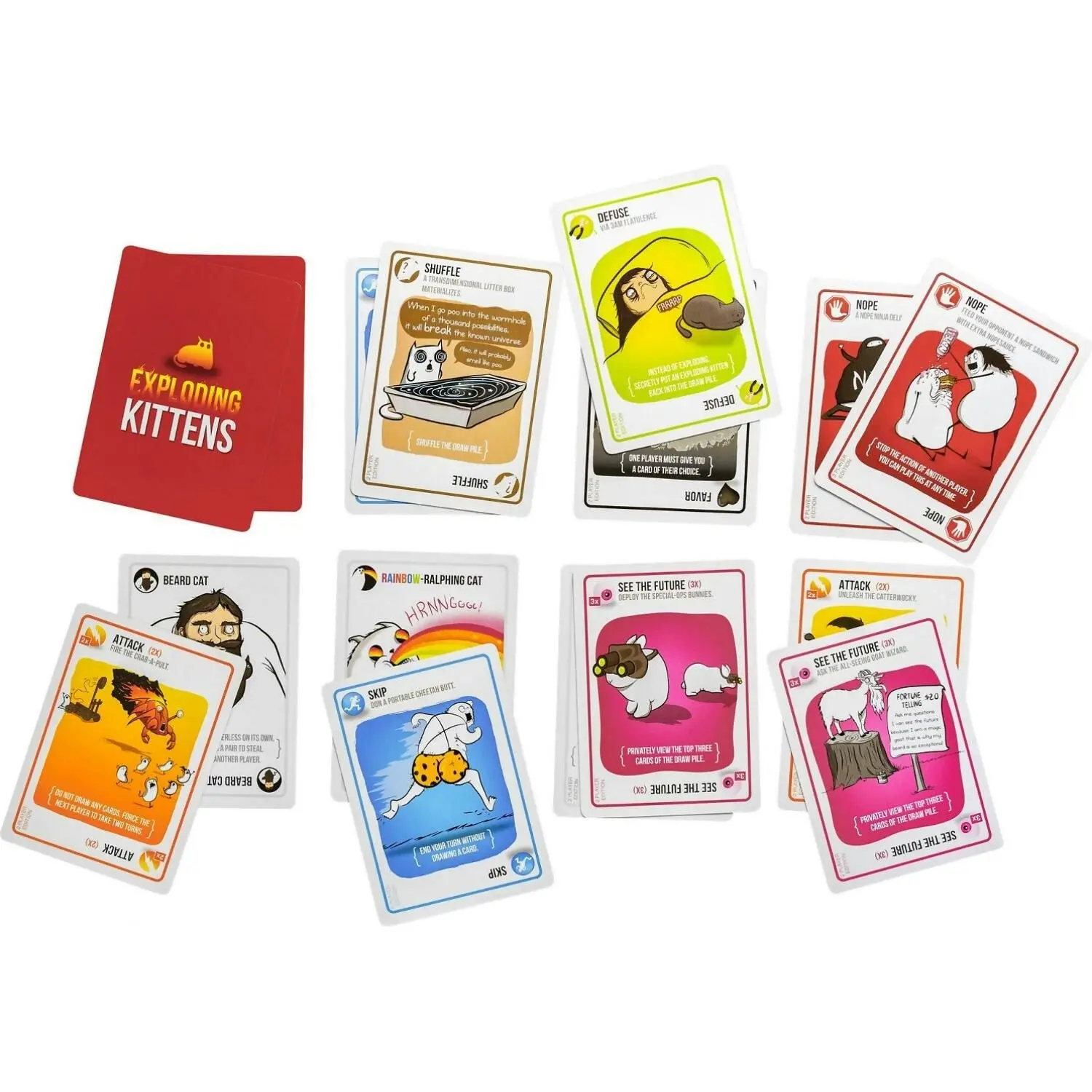 Exploding Kittens 2 Player Edition Card Game