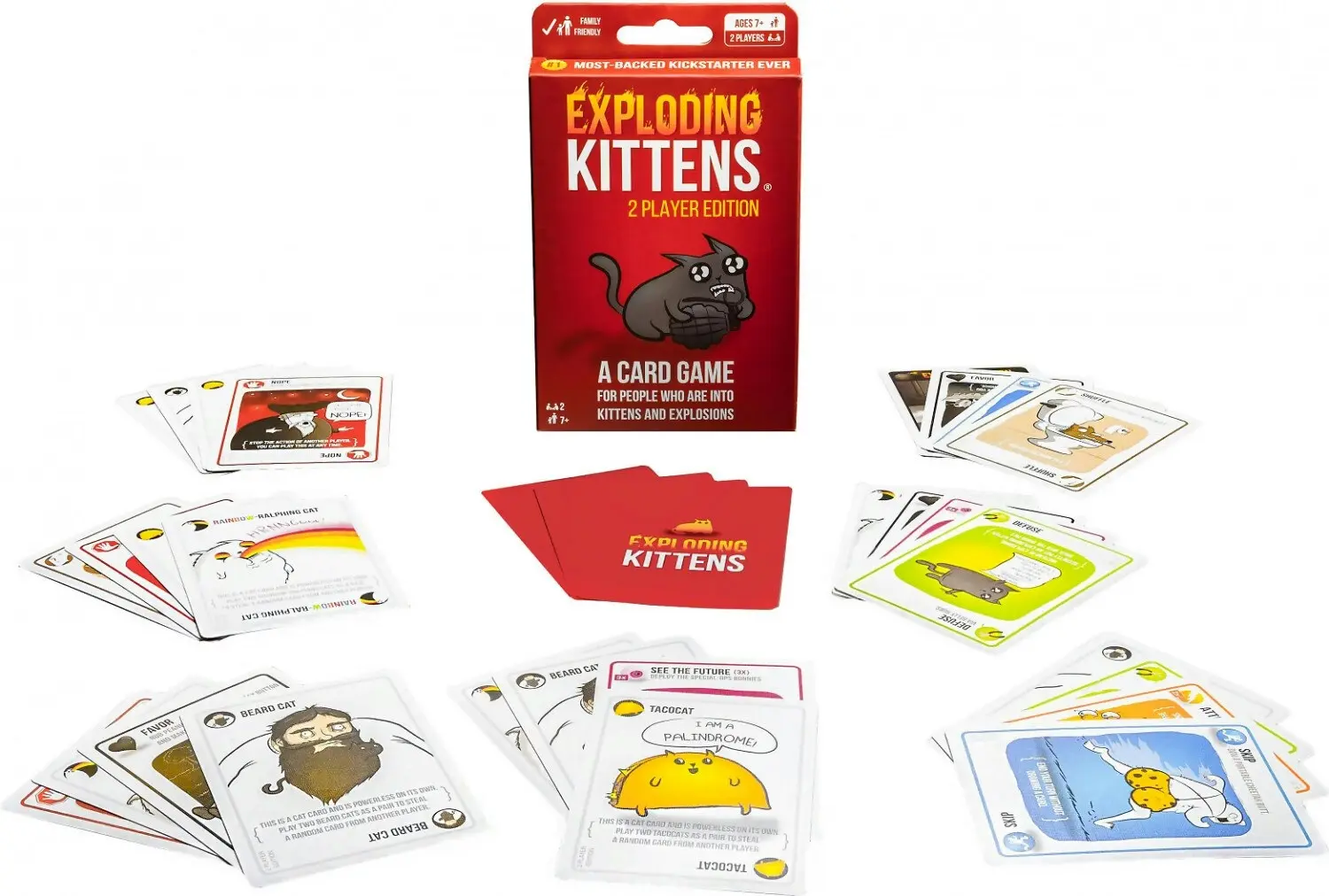 Exploding Kittens 2 Player Edition Card Game