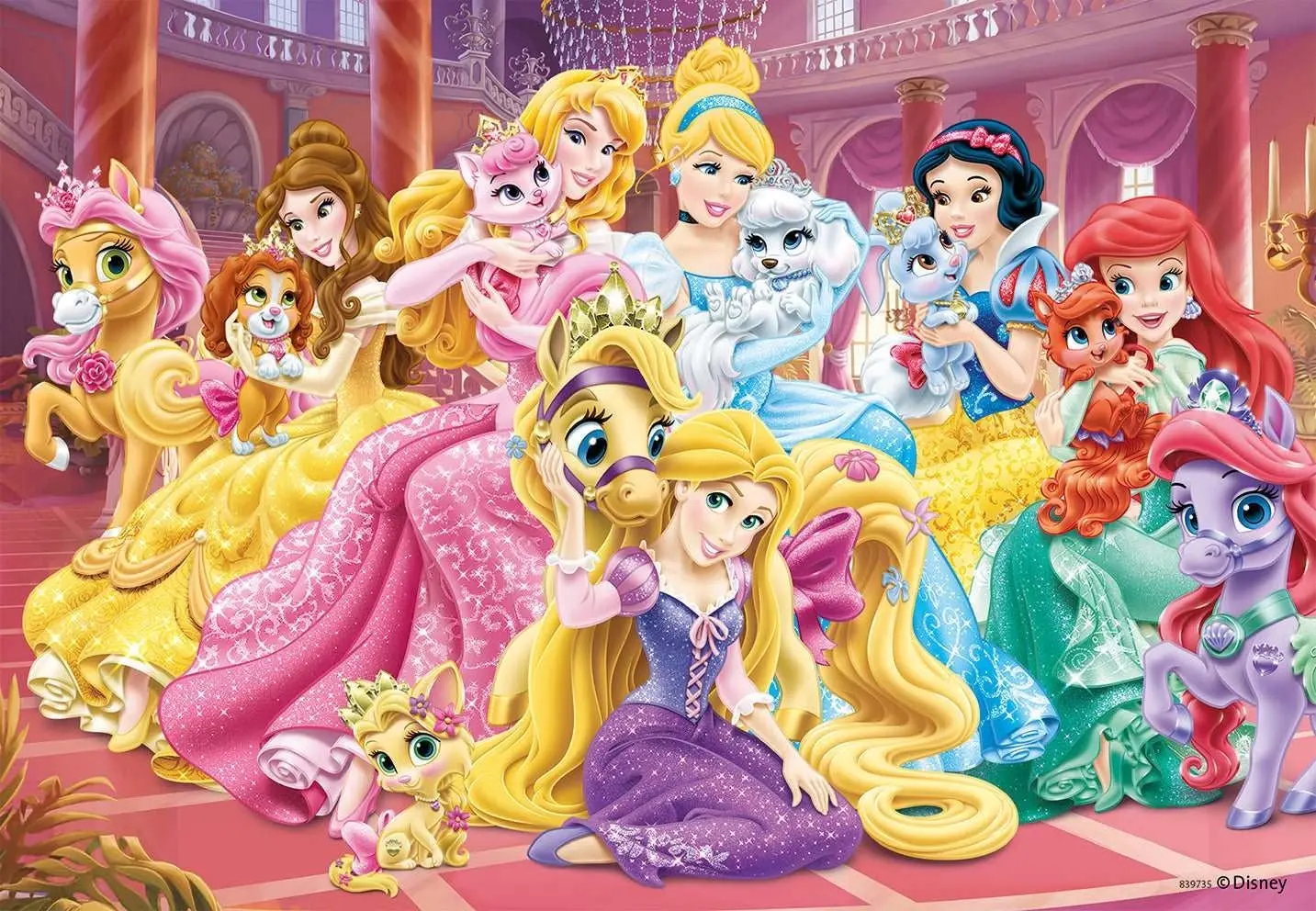 Ravensburger - Best Friends Of The Princess Jigsaw Puzzle 2x24 Pieces