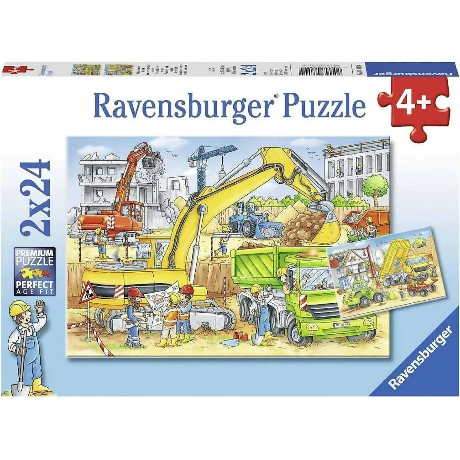 Ravensburger - Hard At Work Jigsaw Puzzle 2x24 Pieces