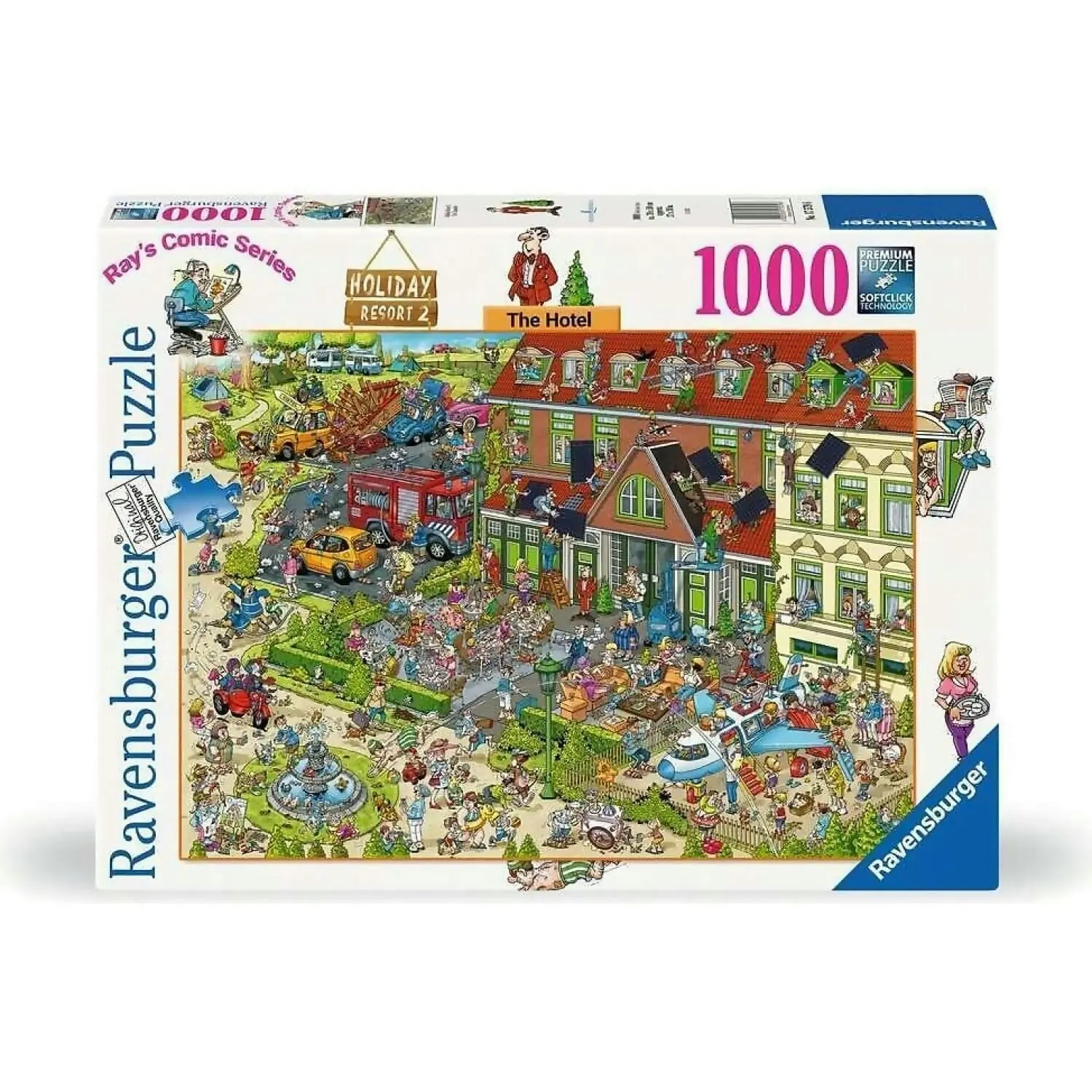 Ravensburger - Ray's Comic Series: Holiday Resort 2 The Hotel Jigsaw Puzzle 1000 Pieces