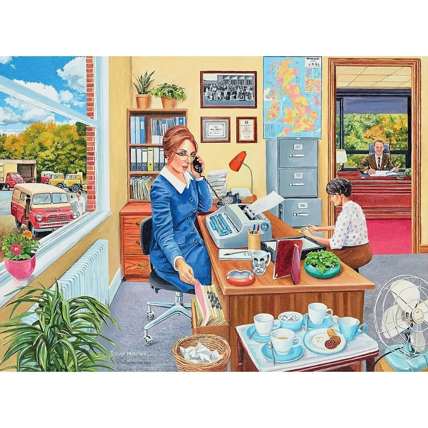 Ravensburger - Happy Days Collection No.6 Work Day Memories Trevor Mitchell Jigsaw Puzzle 4 X 500 Pieces