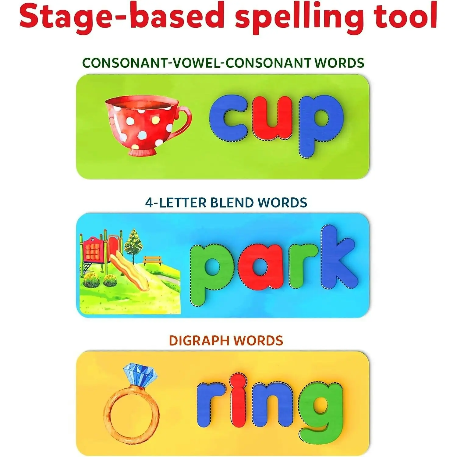 Skillmatics - Ready To Spell Game Wooden Boards