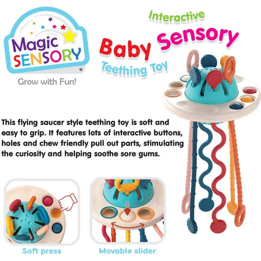 MAGIC SENSORY - UFO Interactive Baby Sensory Teething Toy