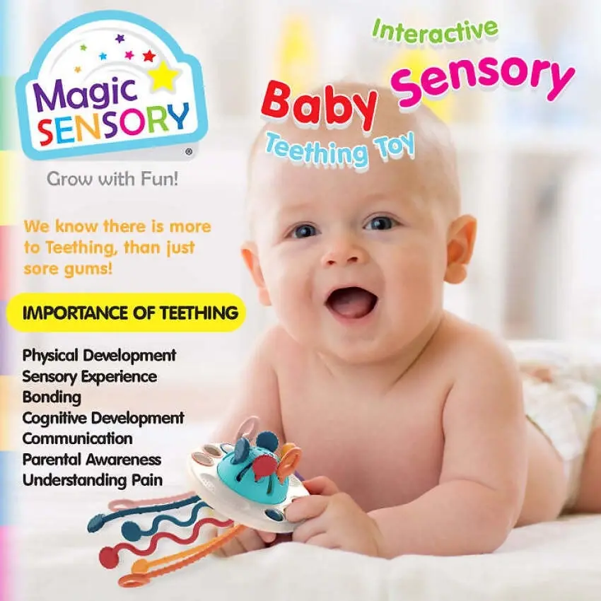 MAGIC SENSORY - UFO Interactive Baby Sensory Teething Toy