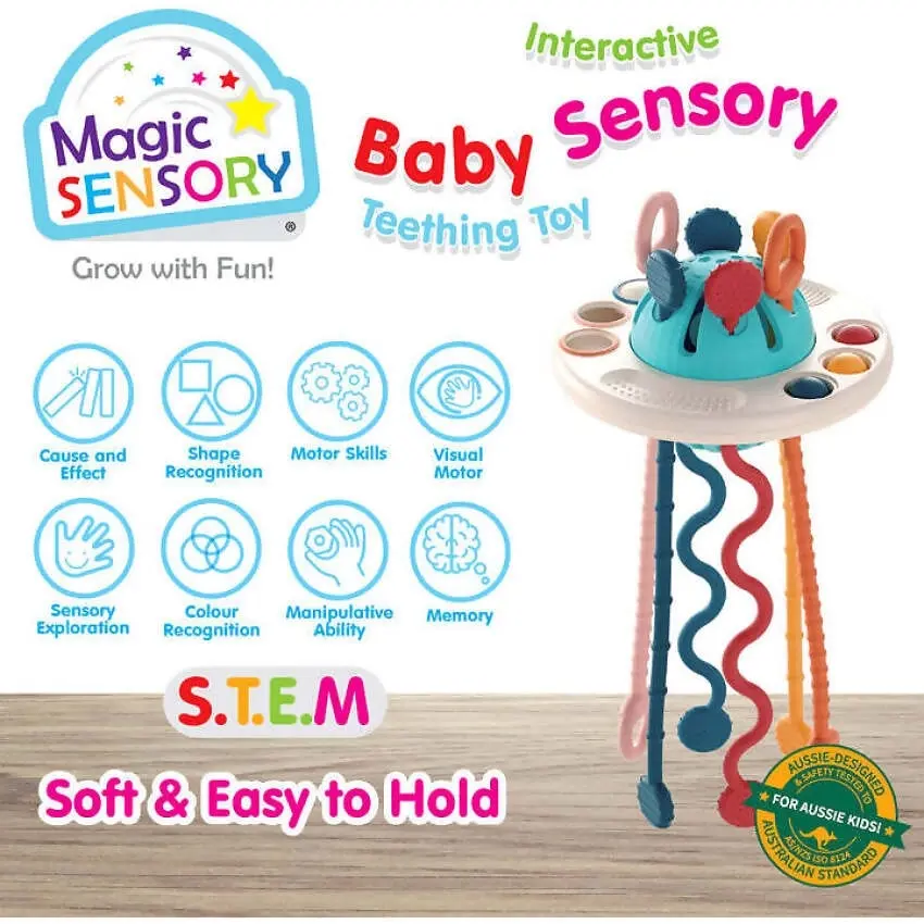 MAGIC SENSORY - UFO Interactive Baby Sensory Teething Toy