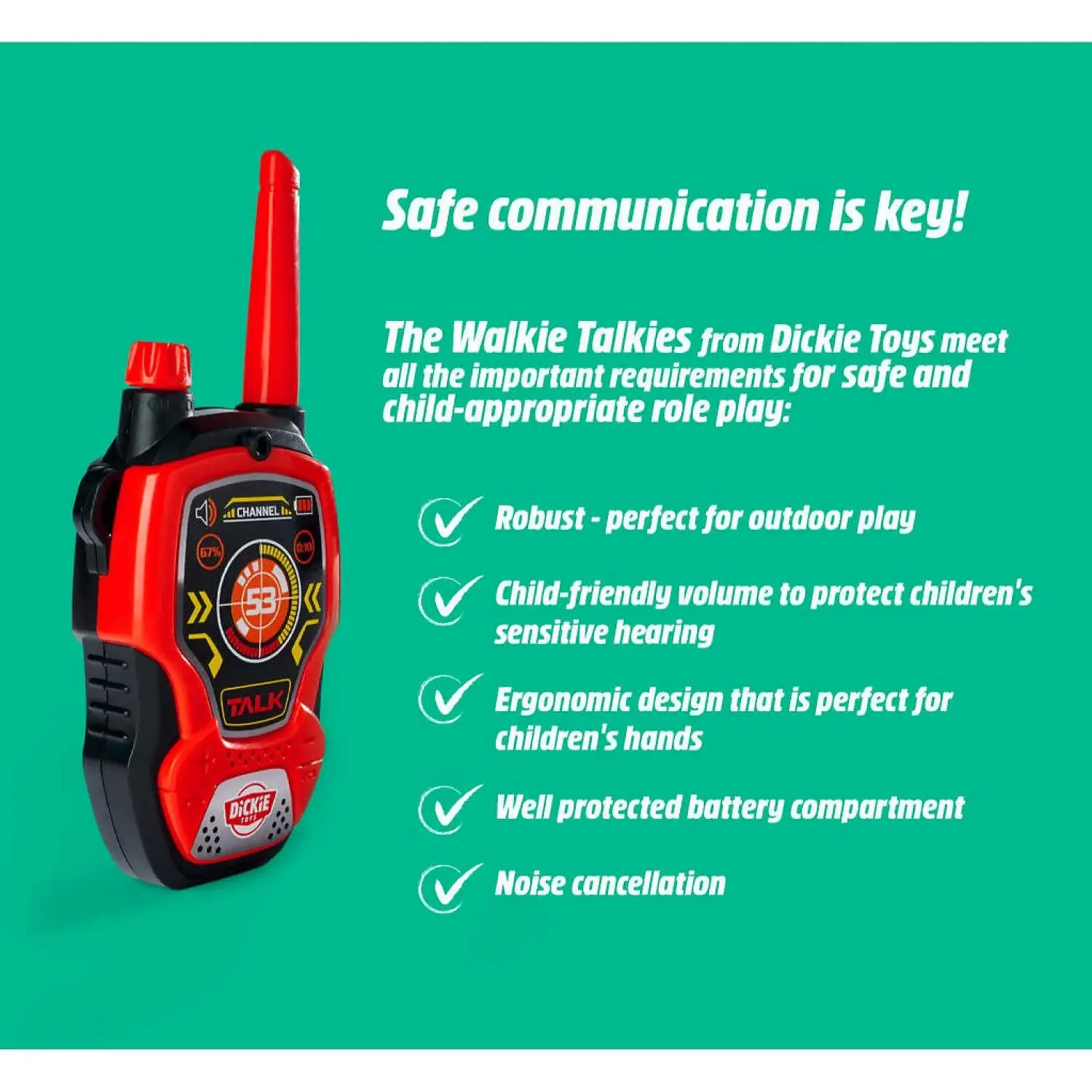 Dickie Toys - Walkie Talkie Red