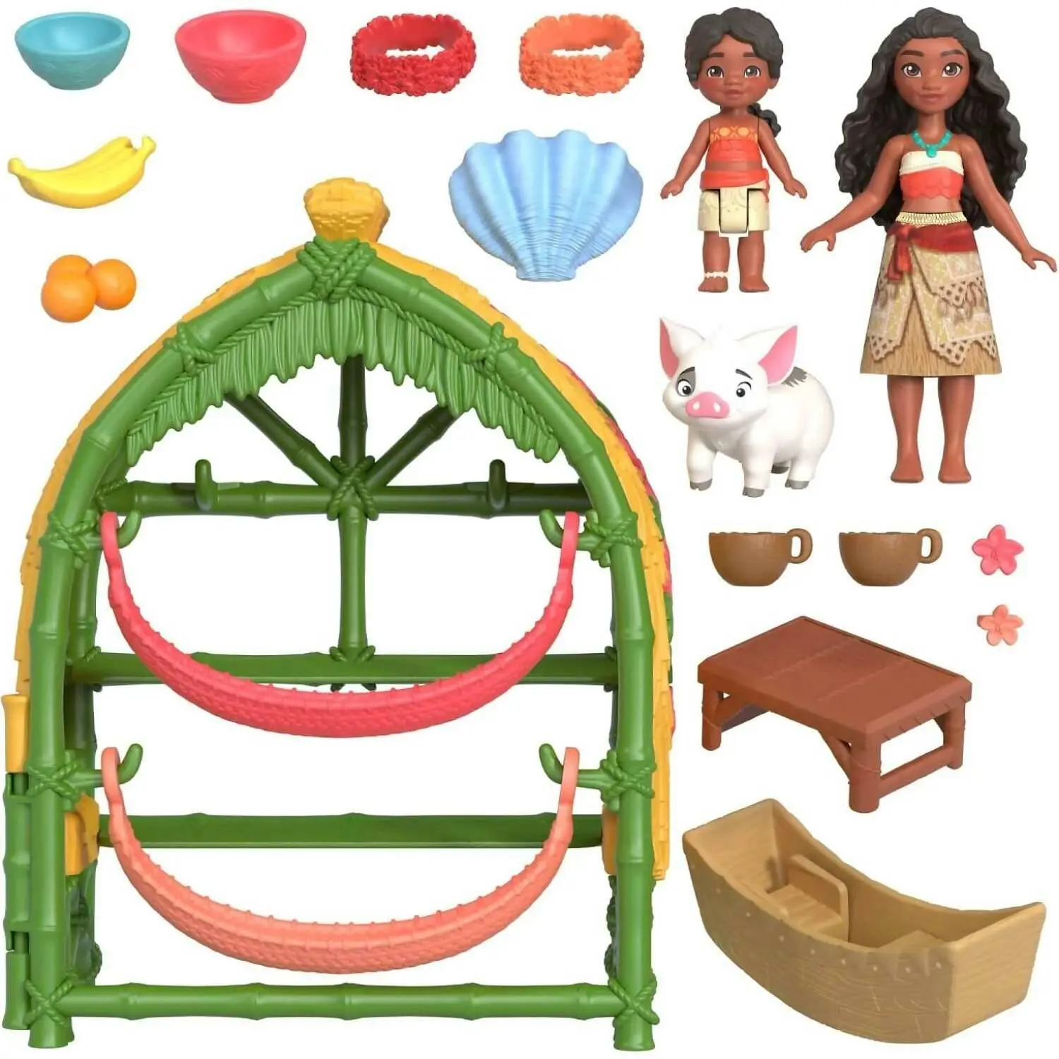 Disney - Moana 2 Toys Moana & Simea Village Home Playset