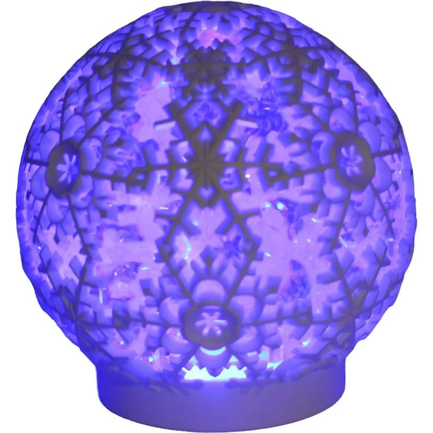 Cotton Candy - Xmas Led Waterball Blue Led Snowflake