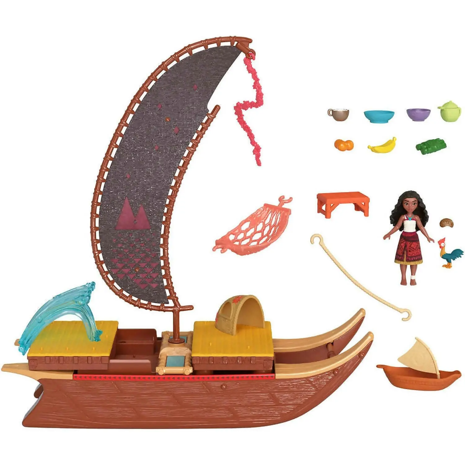 Disney Moana 2 - Moana's Adventure Canoe Playset - Mattel