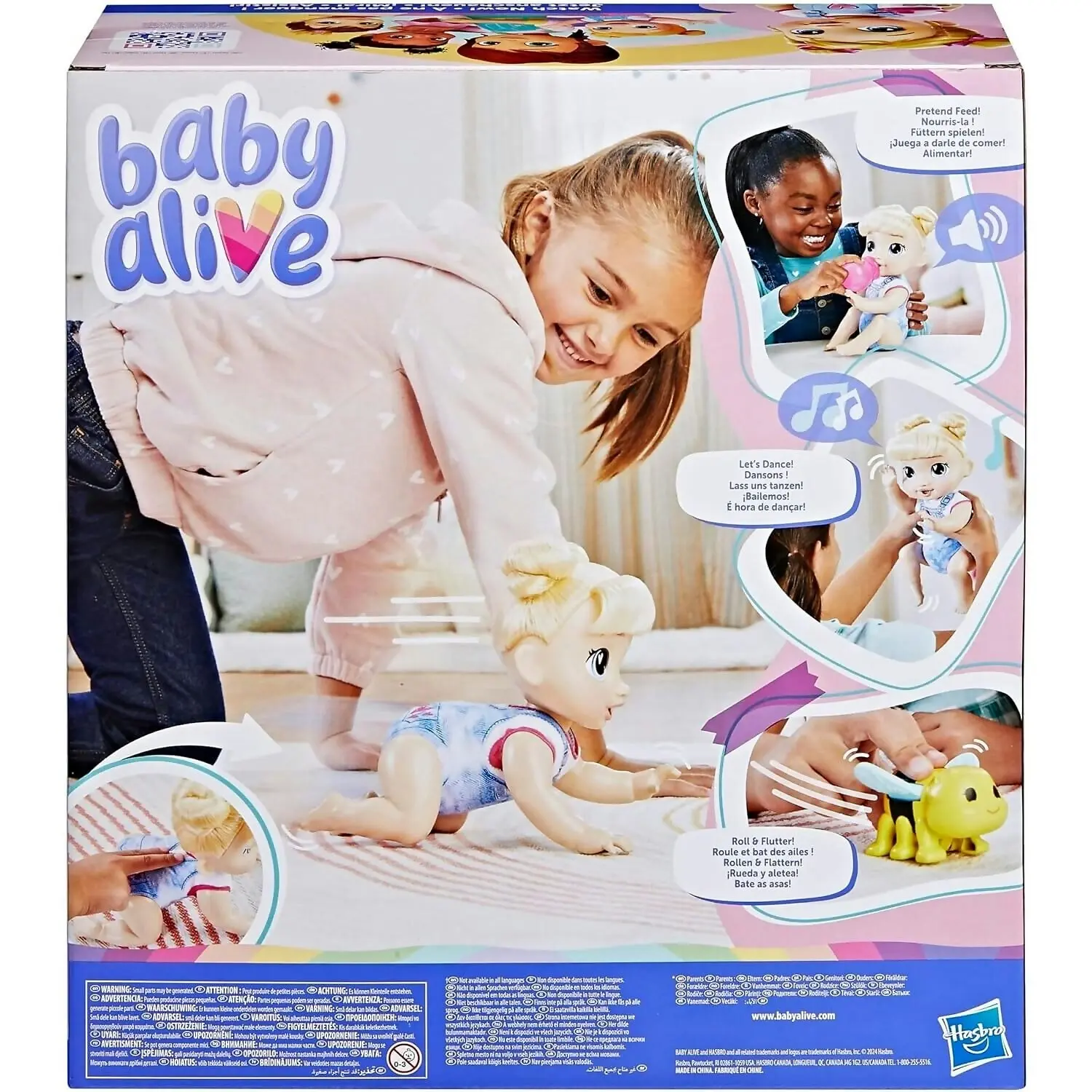 Baby Alive - Crawl 'n Play Harper Hugs Doll Blonde Hair