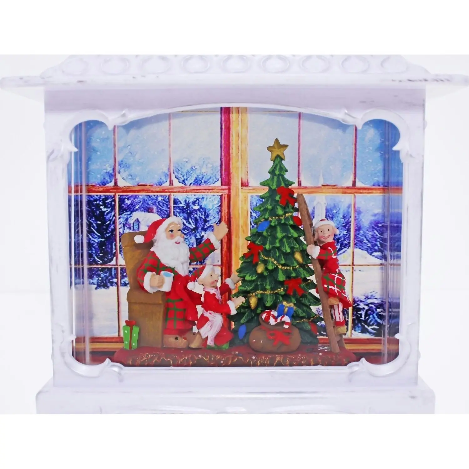 Cotton Candy - Xmas Lantern White Santa Tree