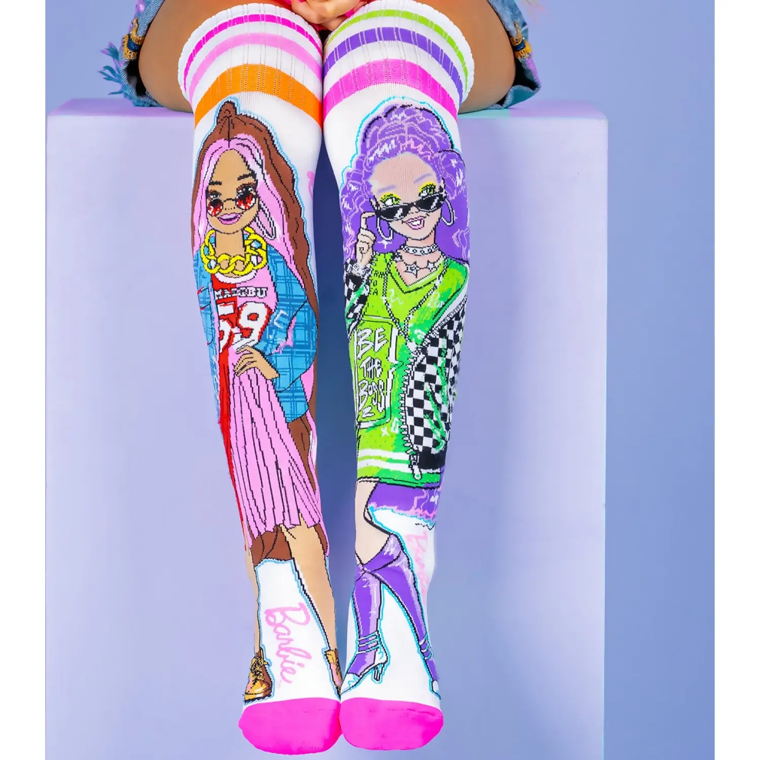 Madmia - Barbie Extra Sporty Socks Kids & Adults Age 6y+