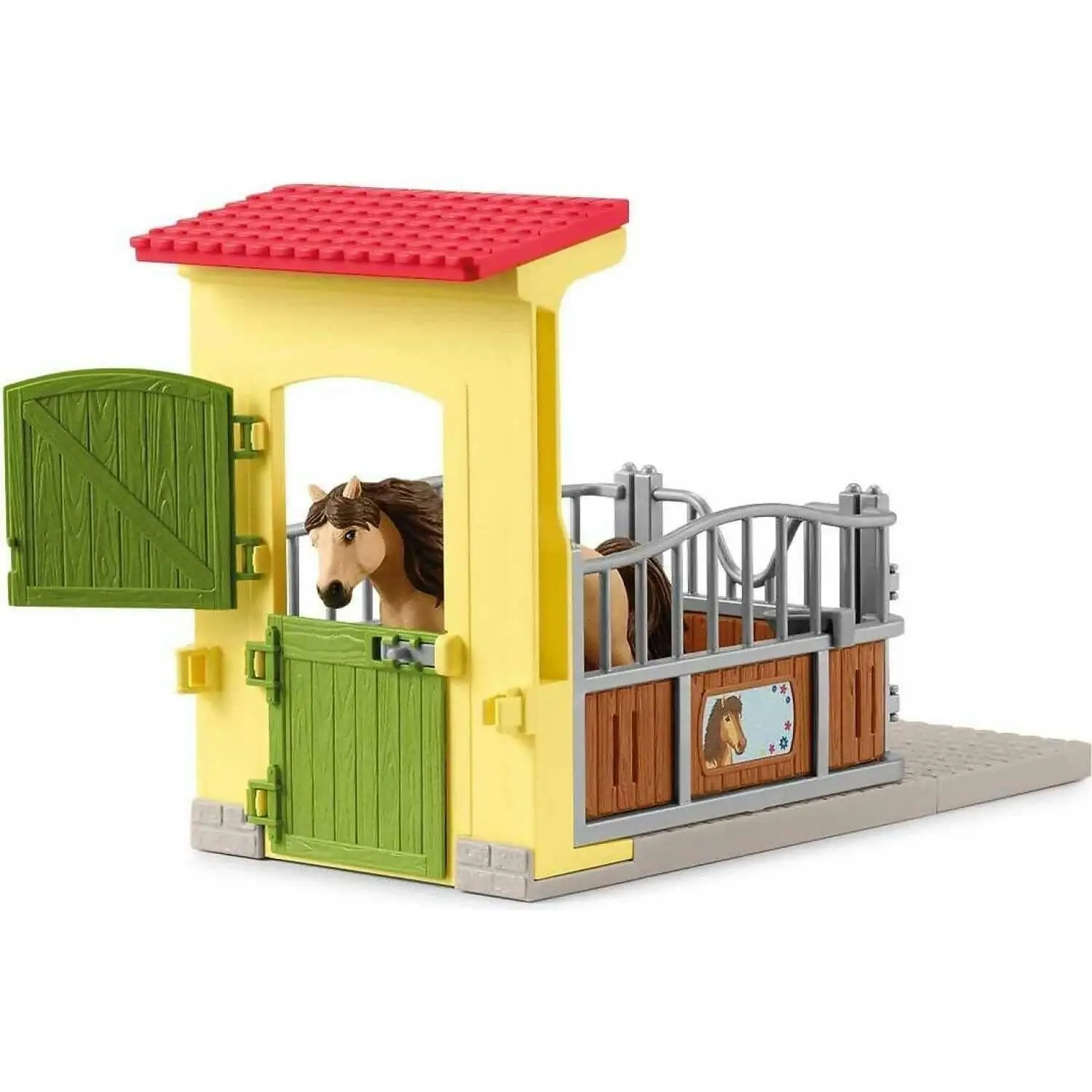 Schleich - Pony Box With Iceland Pony Stallion - Farm World Animal Playset