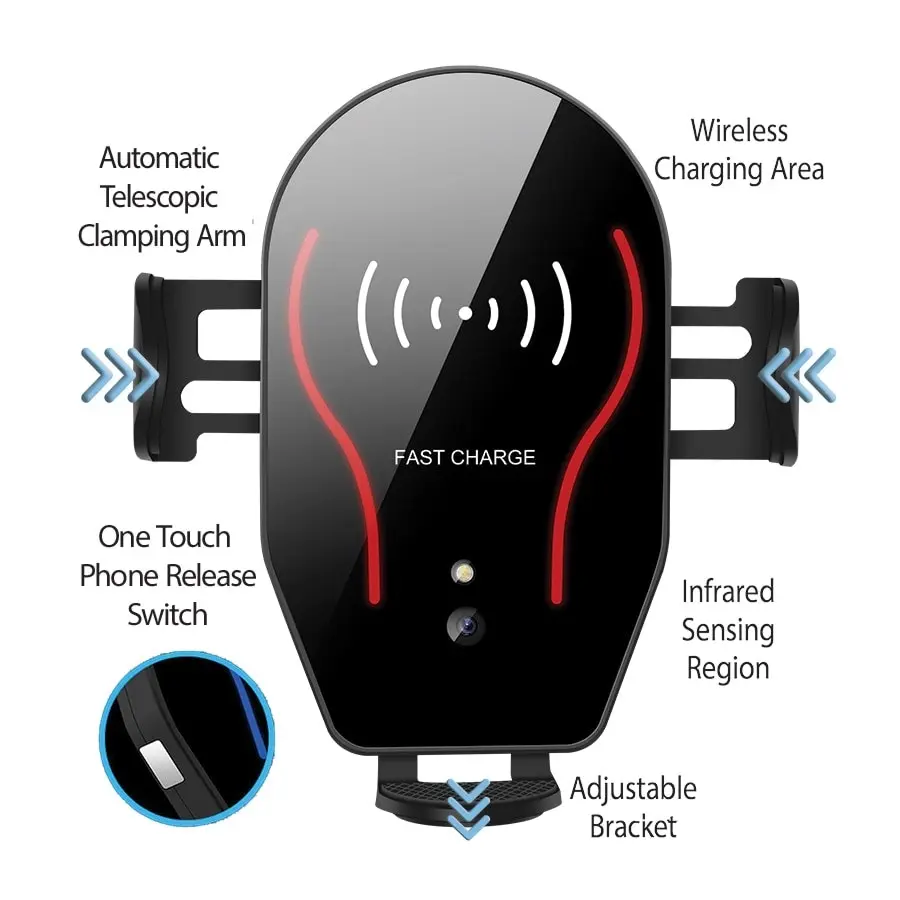 Wireless Charging Car Phone Holder