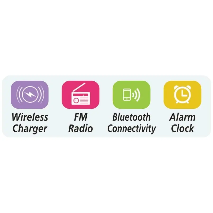 FM Radio Alarm Clock and Charger