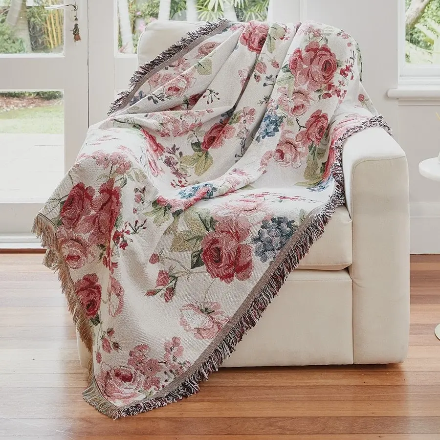 Rosa Tapestry Throw