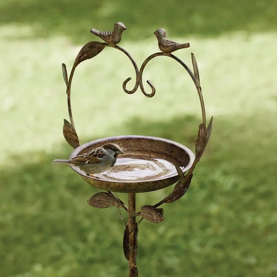 Heart Bird Feeder on Spike