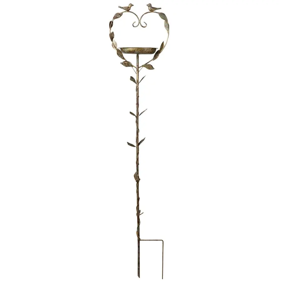 Heart Bird Feeder on Spike