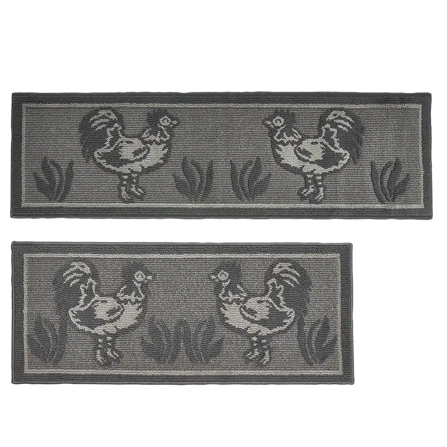 Rooster 3 piece mat set