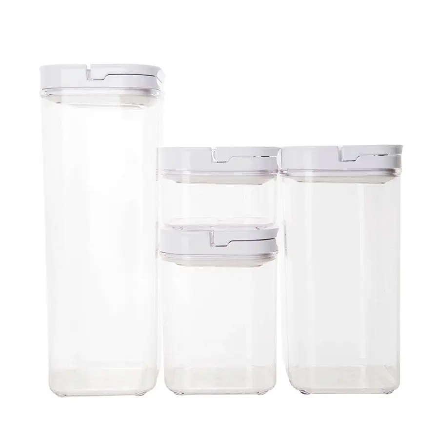 4pc Fliplock Kitchen Canisters