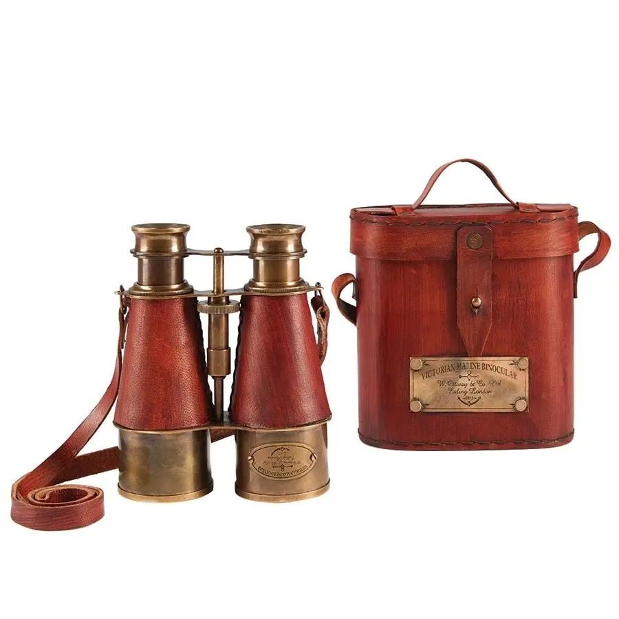 Brass & Leather Binoculars