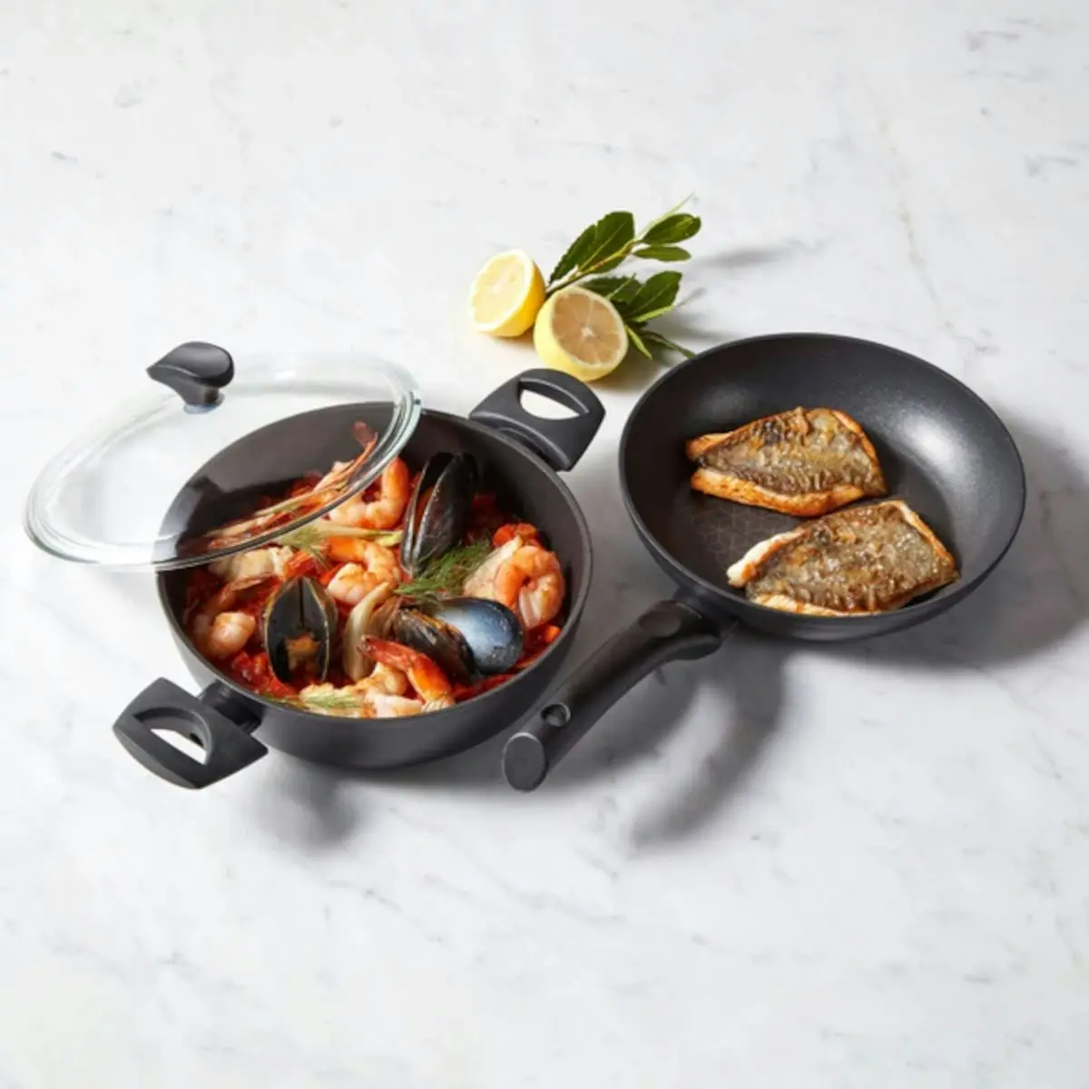 Essteele Per Salute Frypan and Sauteuse Set 26cm