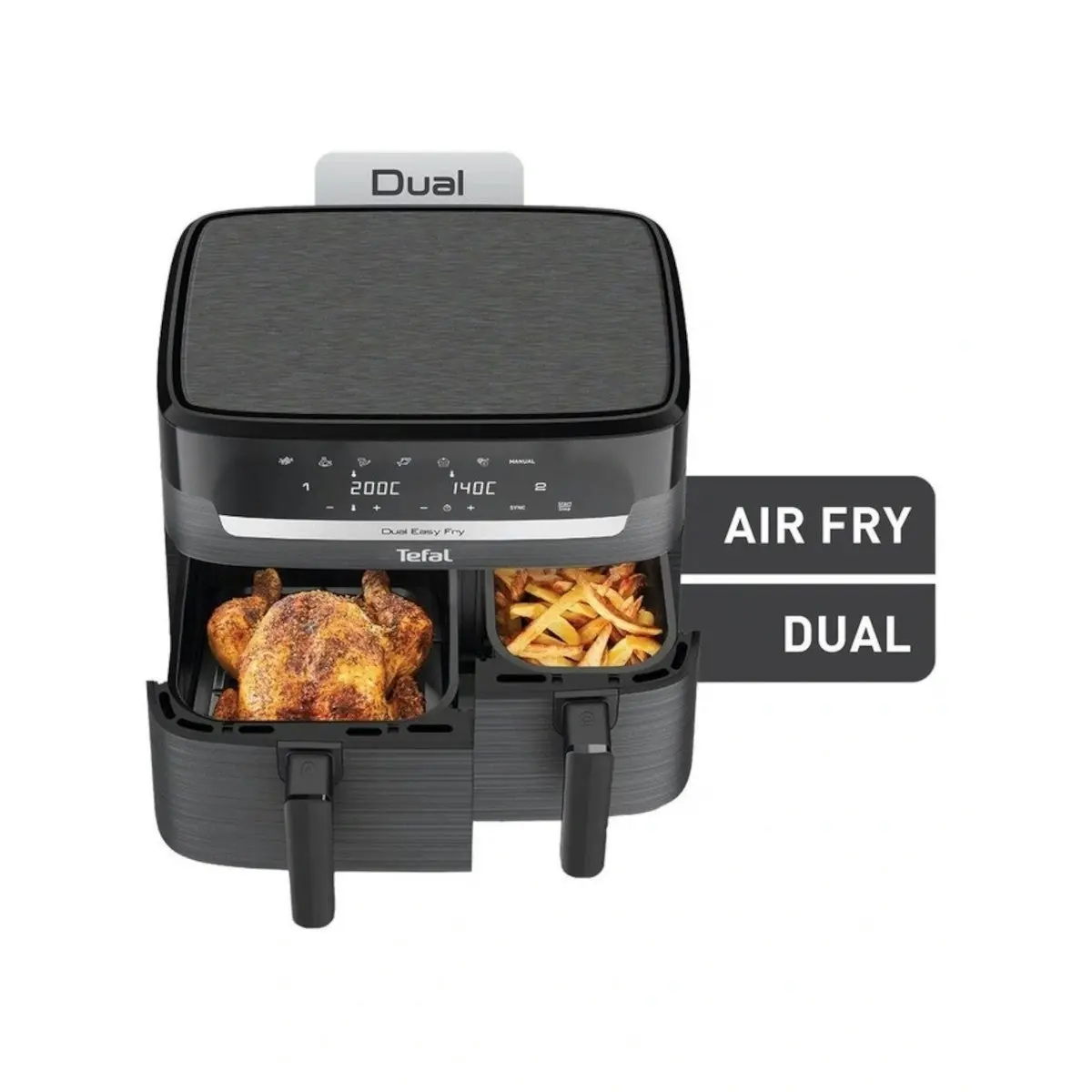 Tefal Dual Easy Fry Essential XXL Black