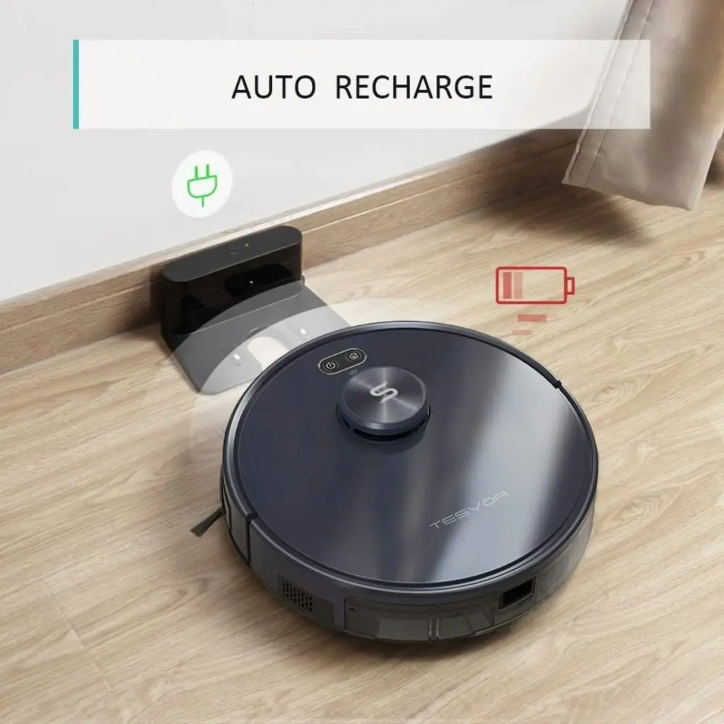 Tesvor S6+ Robot Vacuum Cleaner Mop 2700Pa With Laser Navigation - One Size