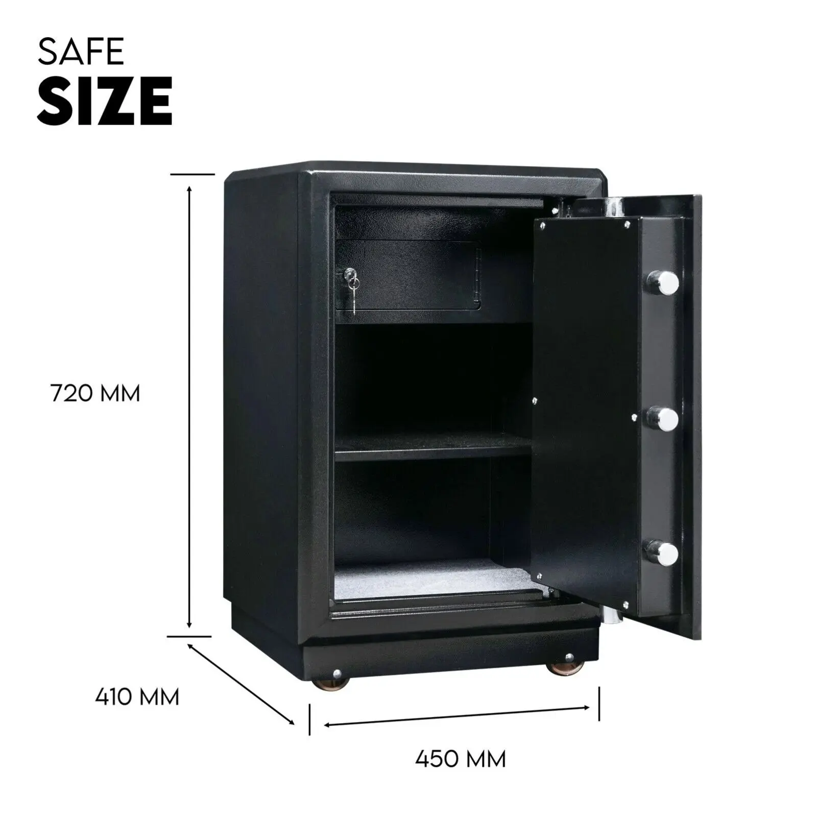 Digital Safe Safety Box Security Code Lock Fire Proof Heavy Duty 80L - One Size