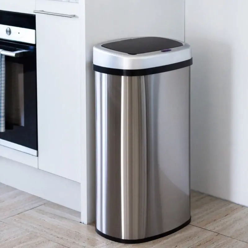 60L Stainless Steel Motion Sensor Rubbish Bin