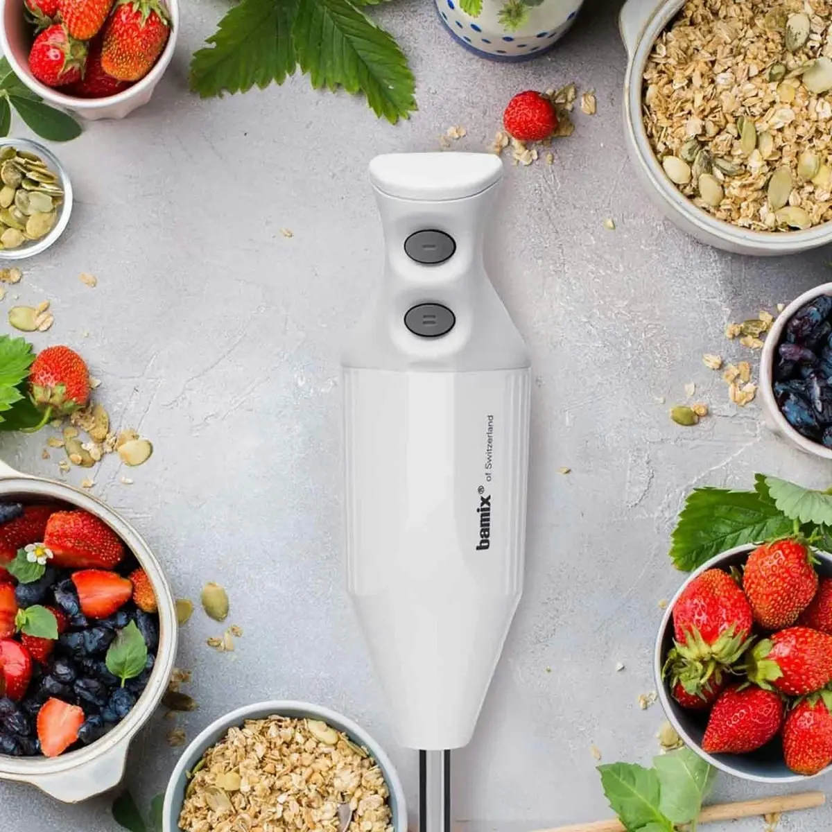 Bamix Deluxe Stick Blender White 180w