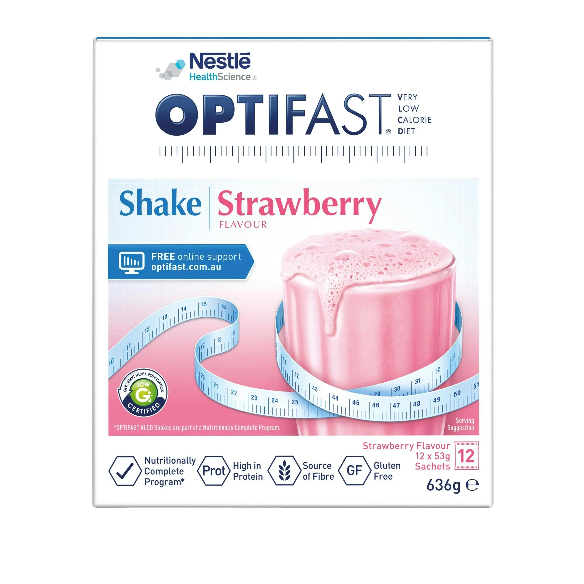 OPTIFAST VLCD Shake Strawberry 12 x 53g