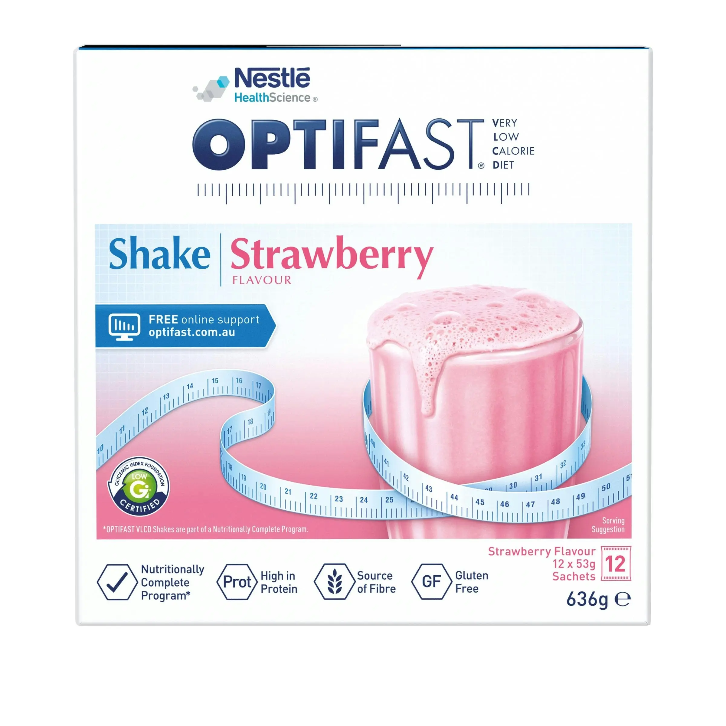 OPTIFAST VLCD Shake Strawberry 12 x 53g