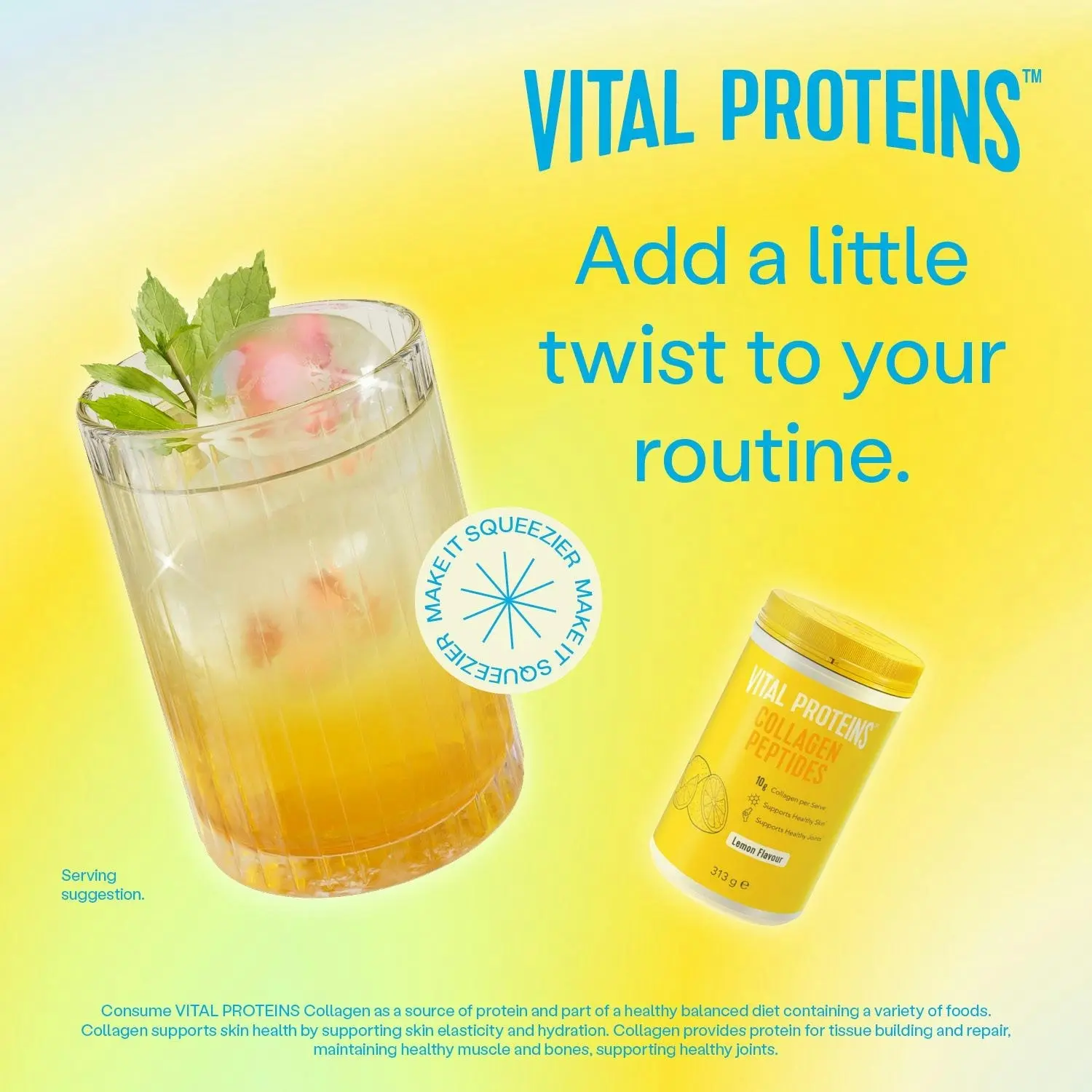 Vital Proteins Lemon Collagen Peptides 313g