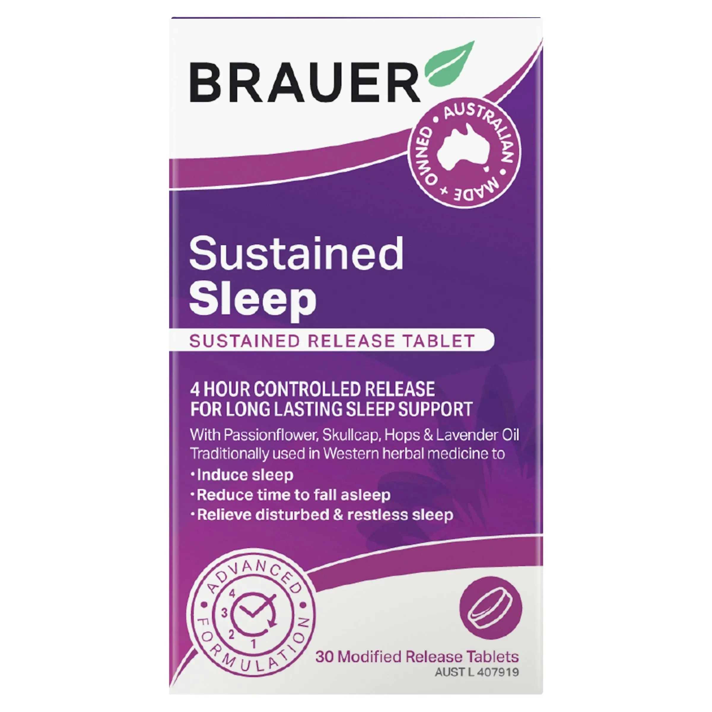 Brauer Sleep Sustained Release 30 Tablets