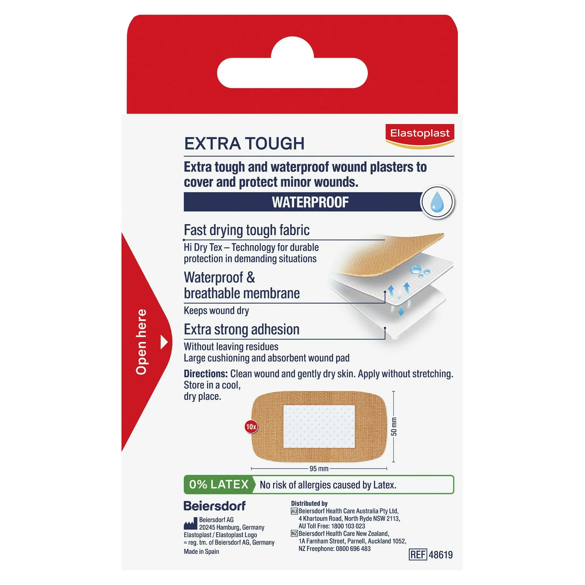 Elastoplast Extra Tough XL 10 Pack