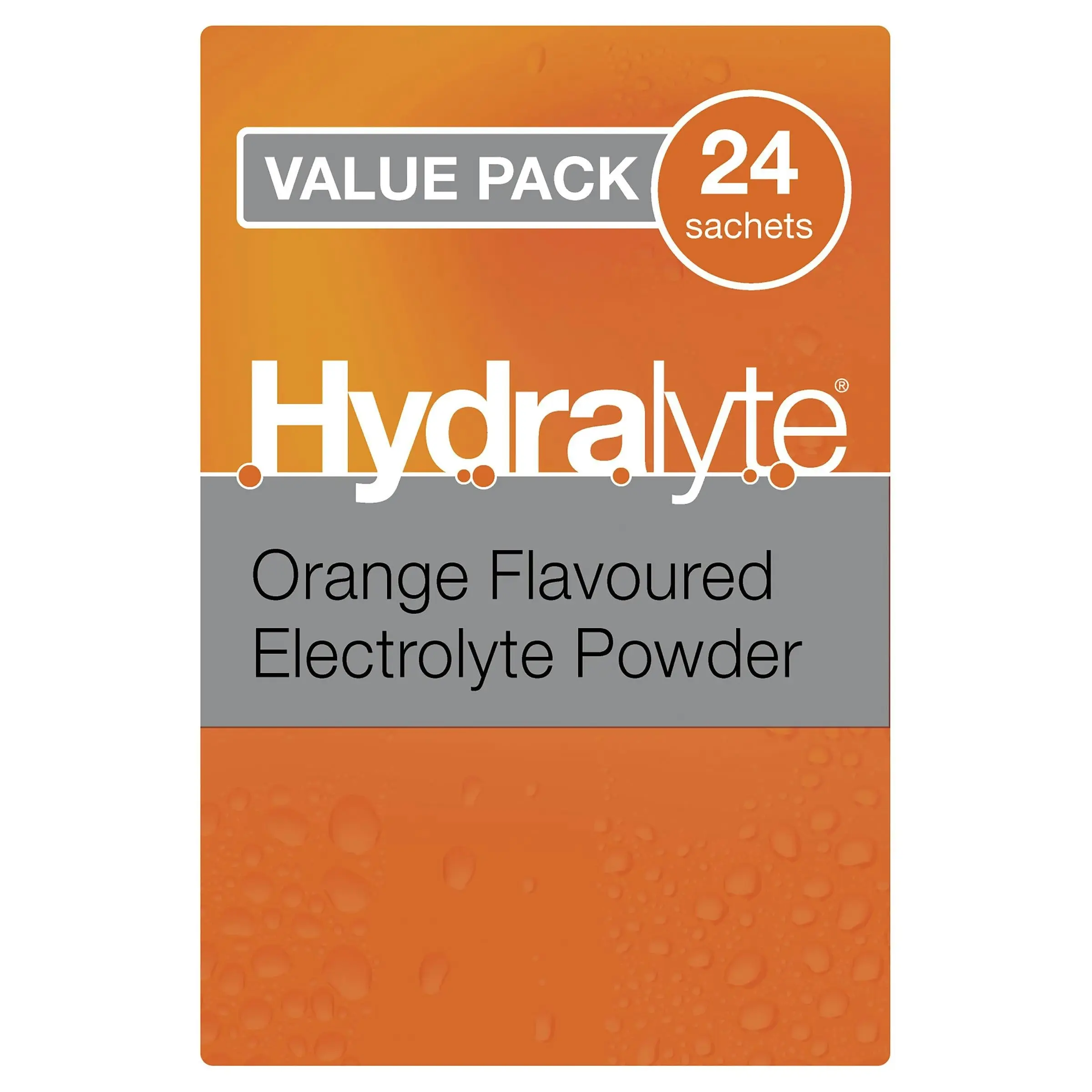 Hydralyte Electrolyte Powder Orange 24 pack