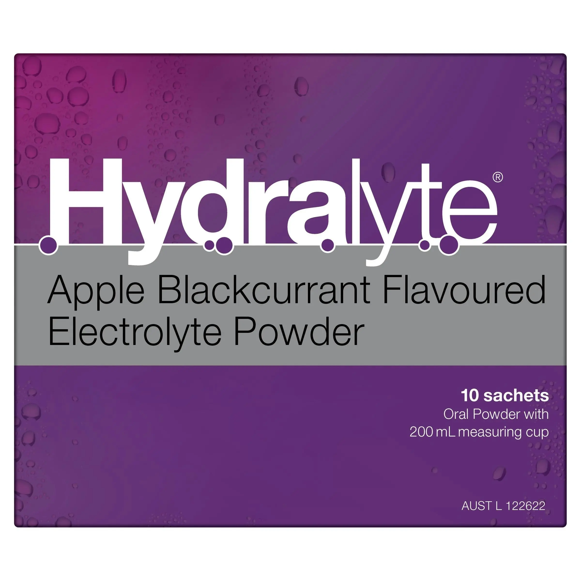 Hydralyte Electrolyte Powder Apple Blackcurrant 10 Pack