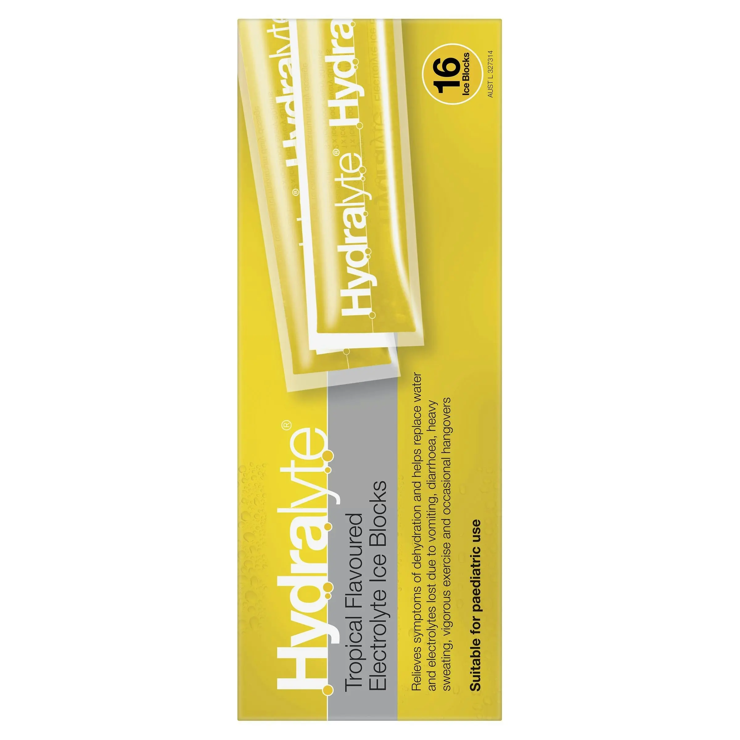 Hydralyte Electrolyte Ice Blocks Tropical 16 Pack