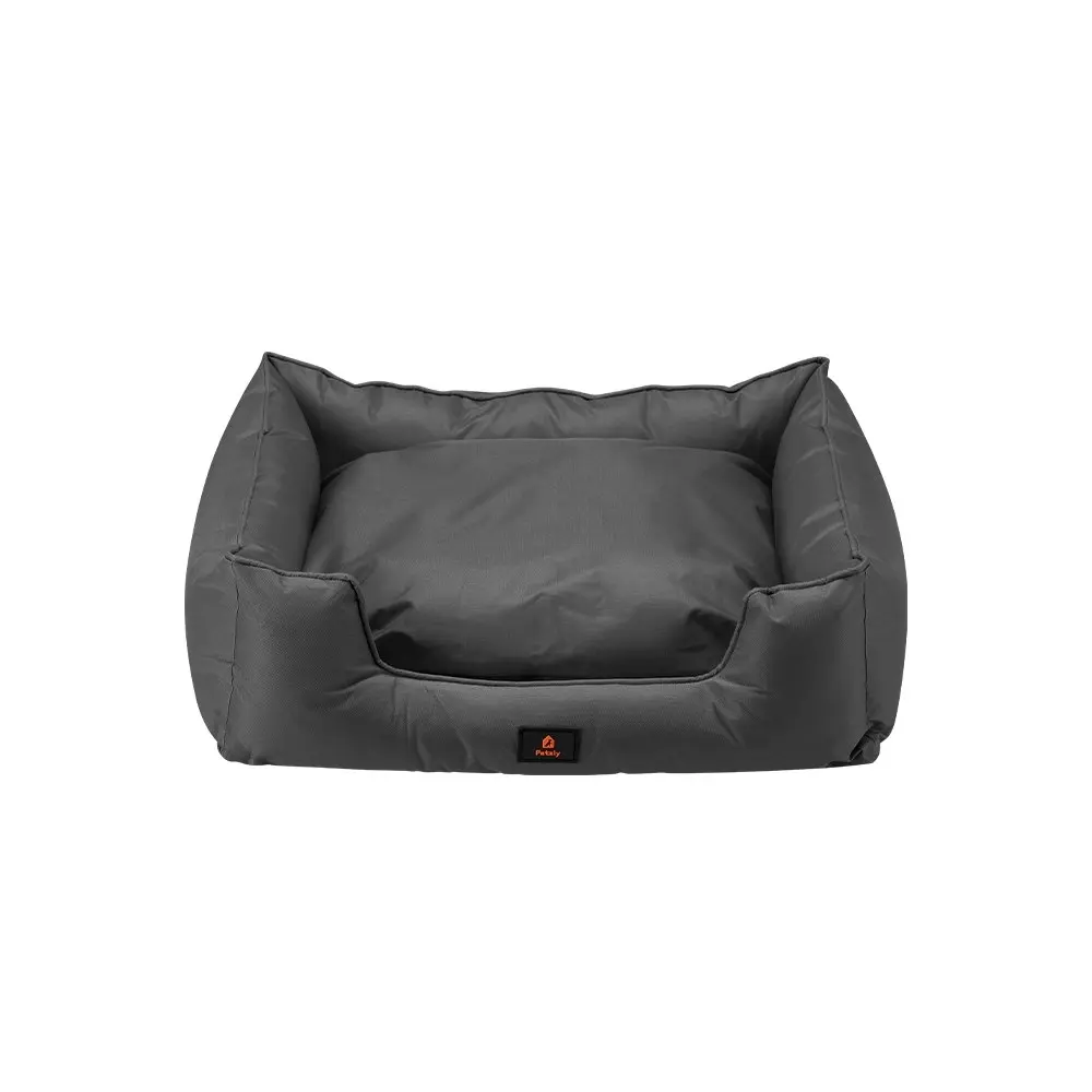 Petzly Orthopedic Dog Bed Pet Sofa Waterproof Removable Black X Large